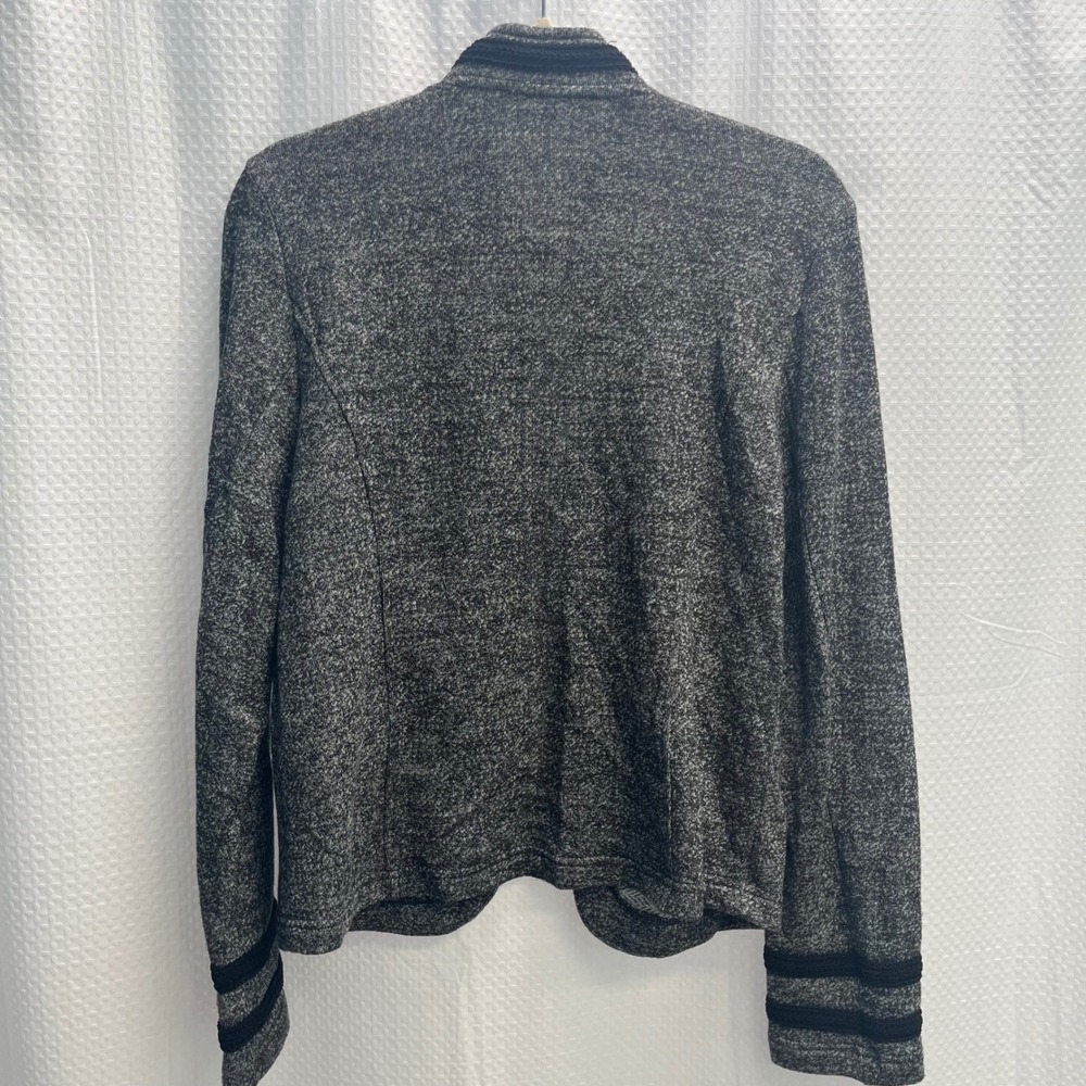 Tommy Hilfiger Steampunk Military Band Knit Jacket Double Breasted Black Large - Picture 5 of 6